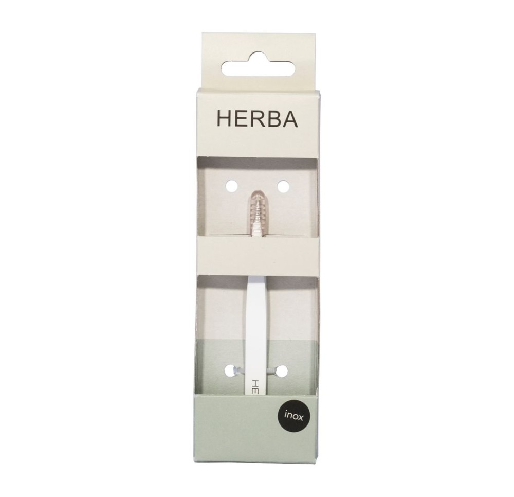 HERBA pincette pointue inox blanc