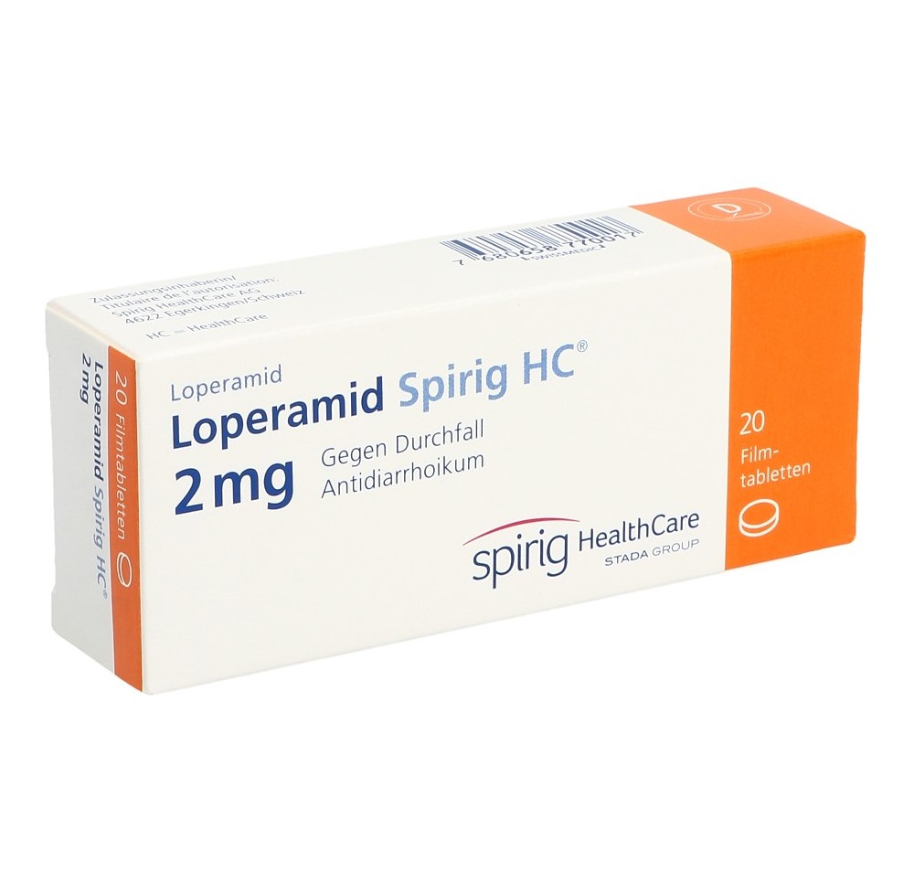 LOPERAMIDE Spirig HC cpr pell 2 mg 20 pce