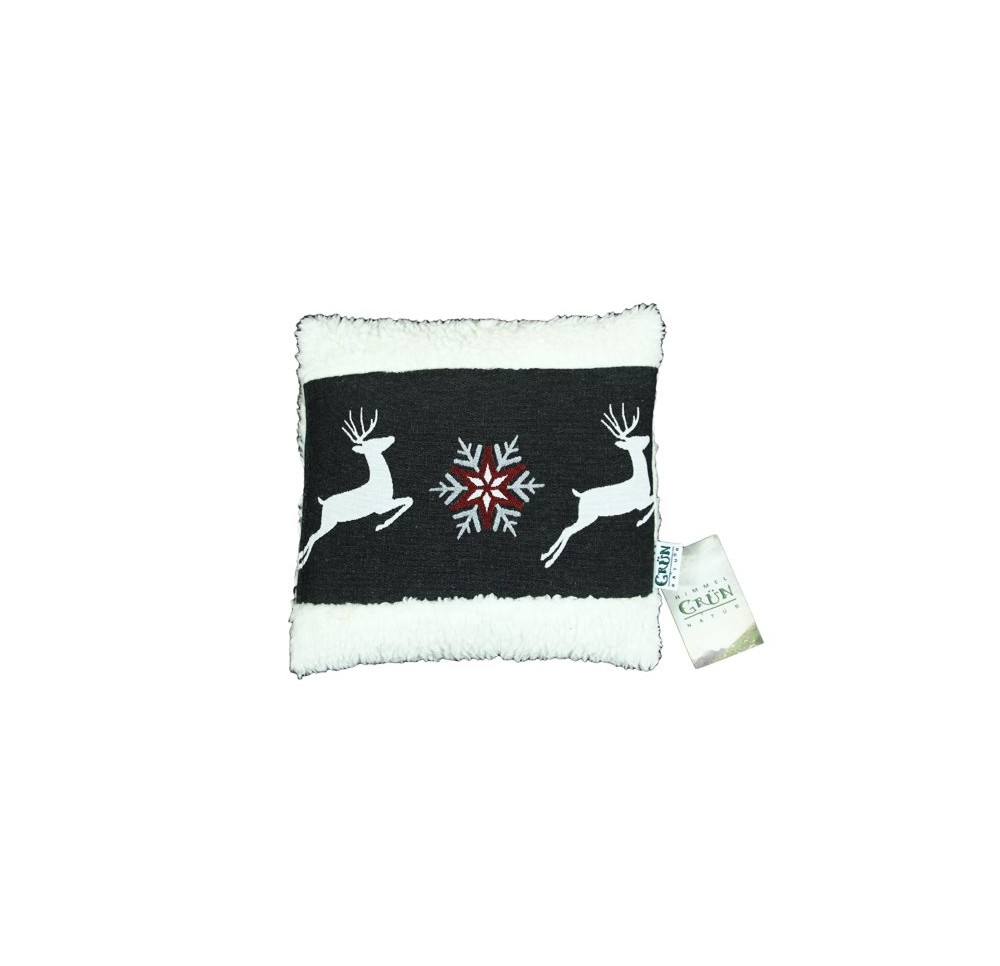 HIMMELGRÜN coussin pin 24x24cm cerf d'hiver