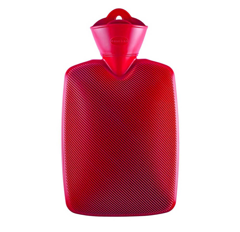 EMOSAN bouillotte demi-lamelles rouge