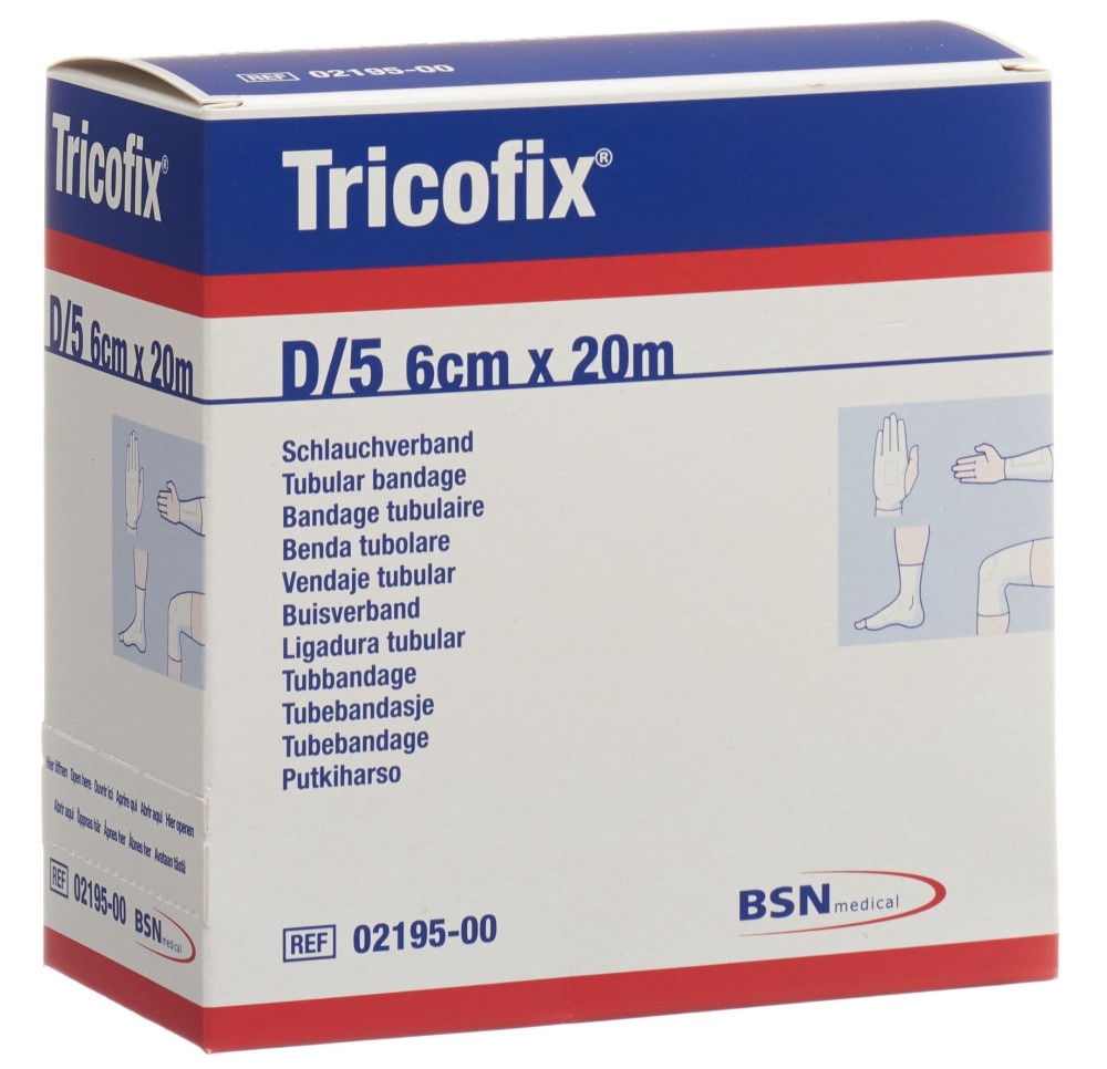 TRICOFIX bandage tubulaire GrD 5-6cm/20m