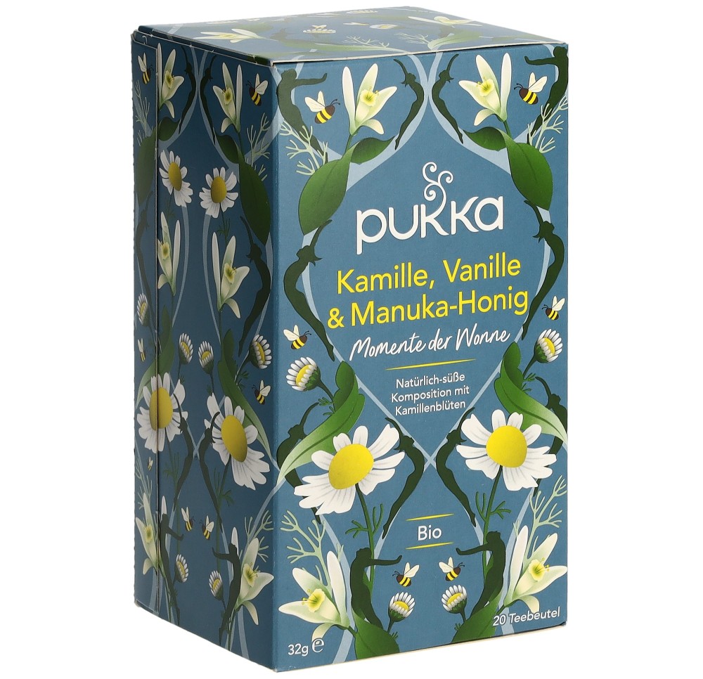 PUKKA Kamille Vanill&Manuk Hon thé bio sach 20 pce