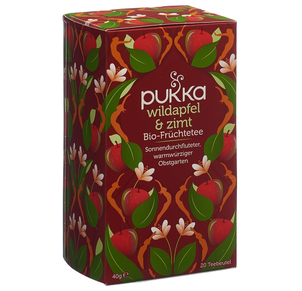 PUKKA Wildapfel & Zimt thé bio sach 20 pce