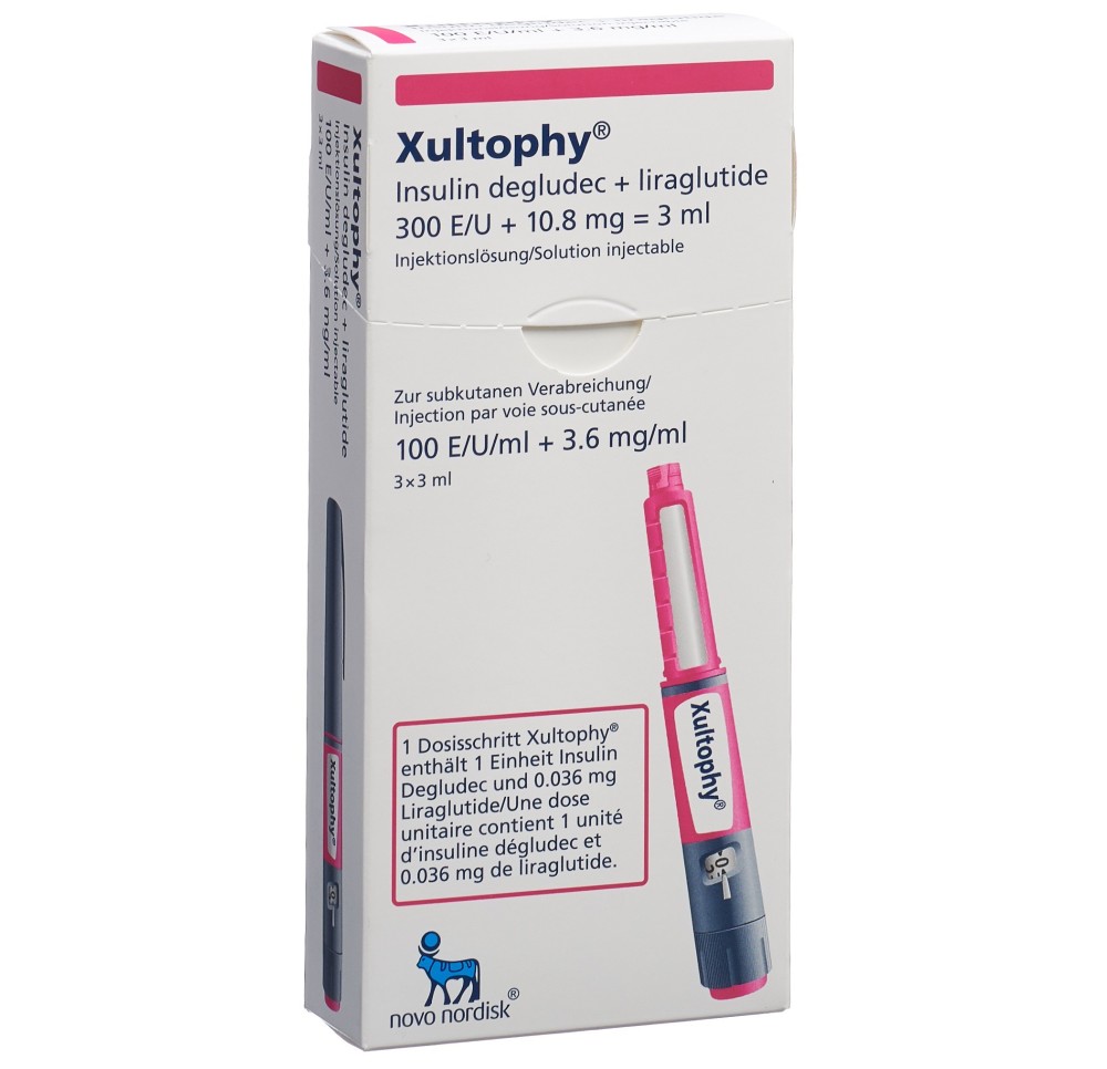 XULTOPHY 100E/ml 3.6 mg/ml 3 stylo pré 3 ml