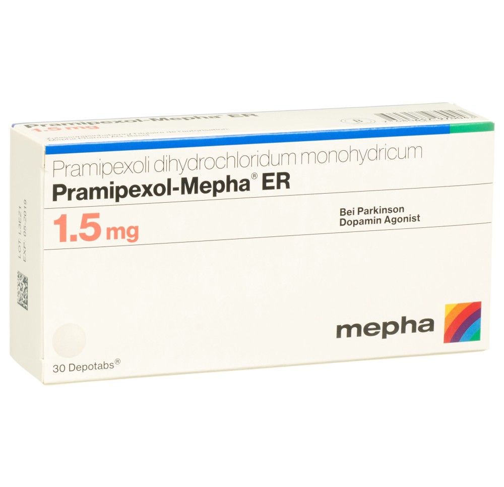 PRAMIPEXOL Mepha ER depotabs 1.5 mg 30 pce
