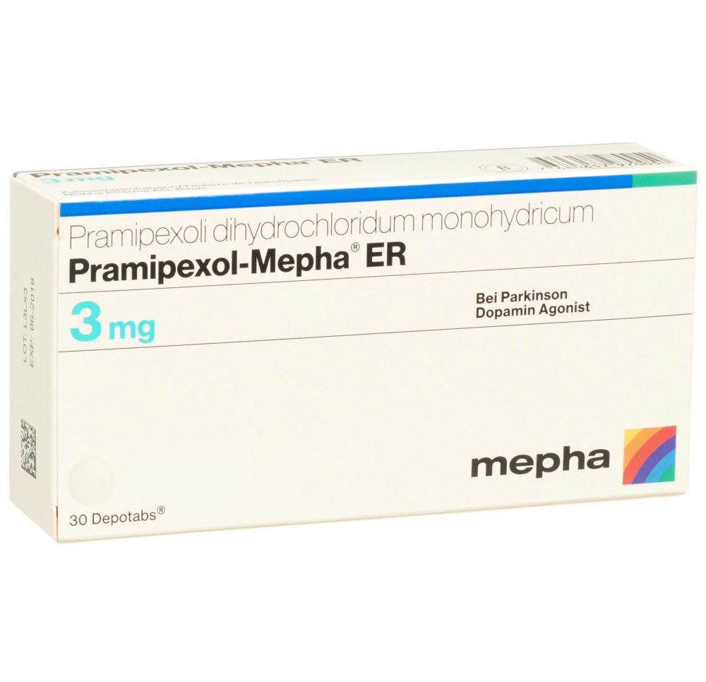 PRAMIPEXOL Mepha ER depotabs 3 mg 30 pce