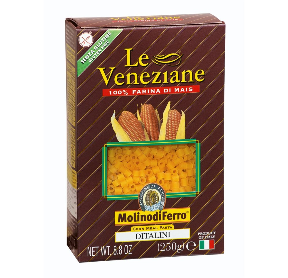 LE VENEZIANE Ditalini de maïs sans gluten 250 g