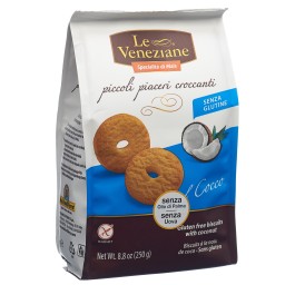 LE VENEZIANE Biscuits noix de coco s gluten 250 g
