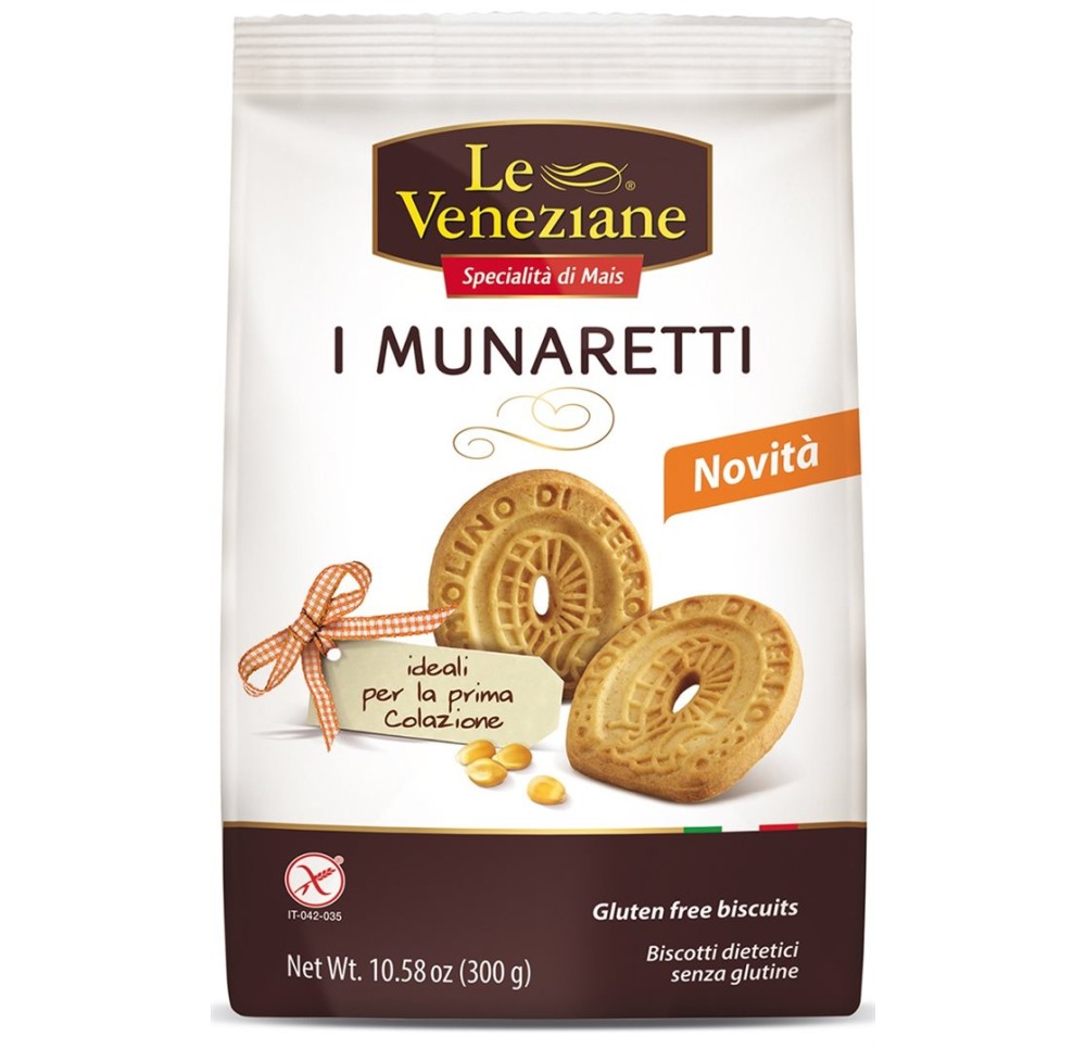 LE VENEZIANE Biscuits Munaretti sans gluten 300 g