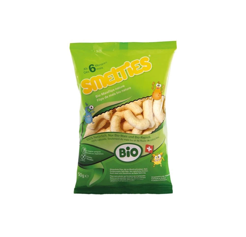 SMELTIES flips de maïs bio (fabri en CH) 50 g