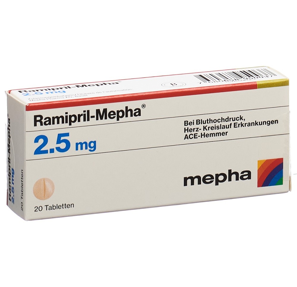 RAMIPRIL Mepha cpr 2.5 mg 20 pce