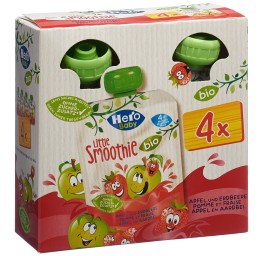 HERO Baby Bio Smoothie pomme fraise 4 x 90 g