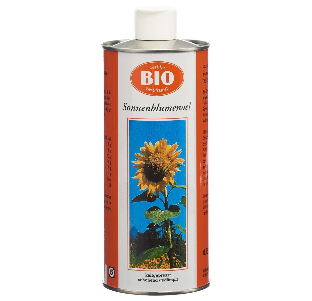 BRACK huile de tournesol pression froid bio 7.5 dl