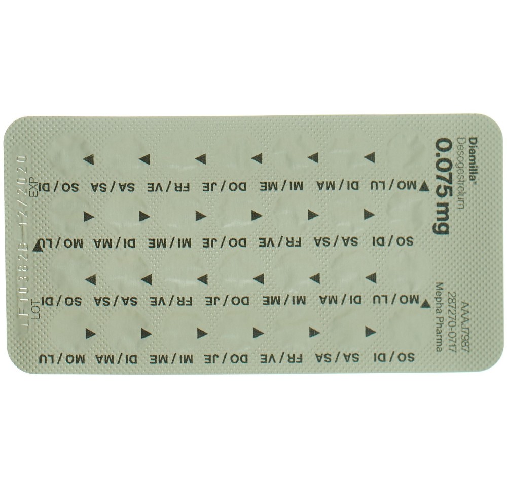 DIAMILLA cpr pell 0.075 mg 6 x 28 pce