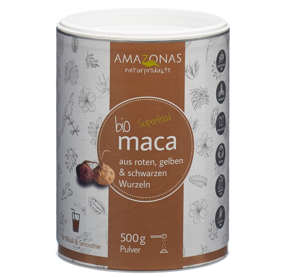 AMAZONAS maca bio poudre 100 % pur bte 500 g