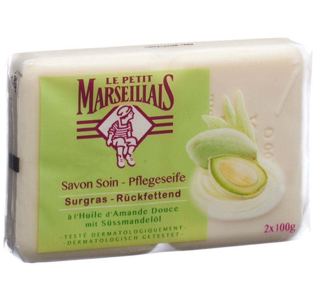 LE PETIT MARSEILLAIS savon amande douce 2 x 100 g