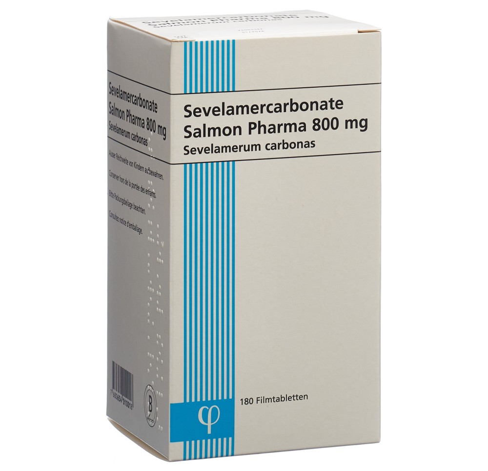 SEVELAMERCARBONATE Salmon Pharma 800 mg fl 180 pce