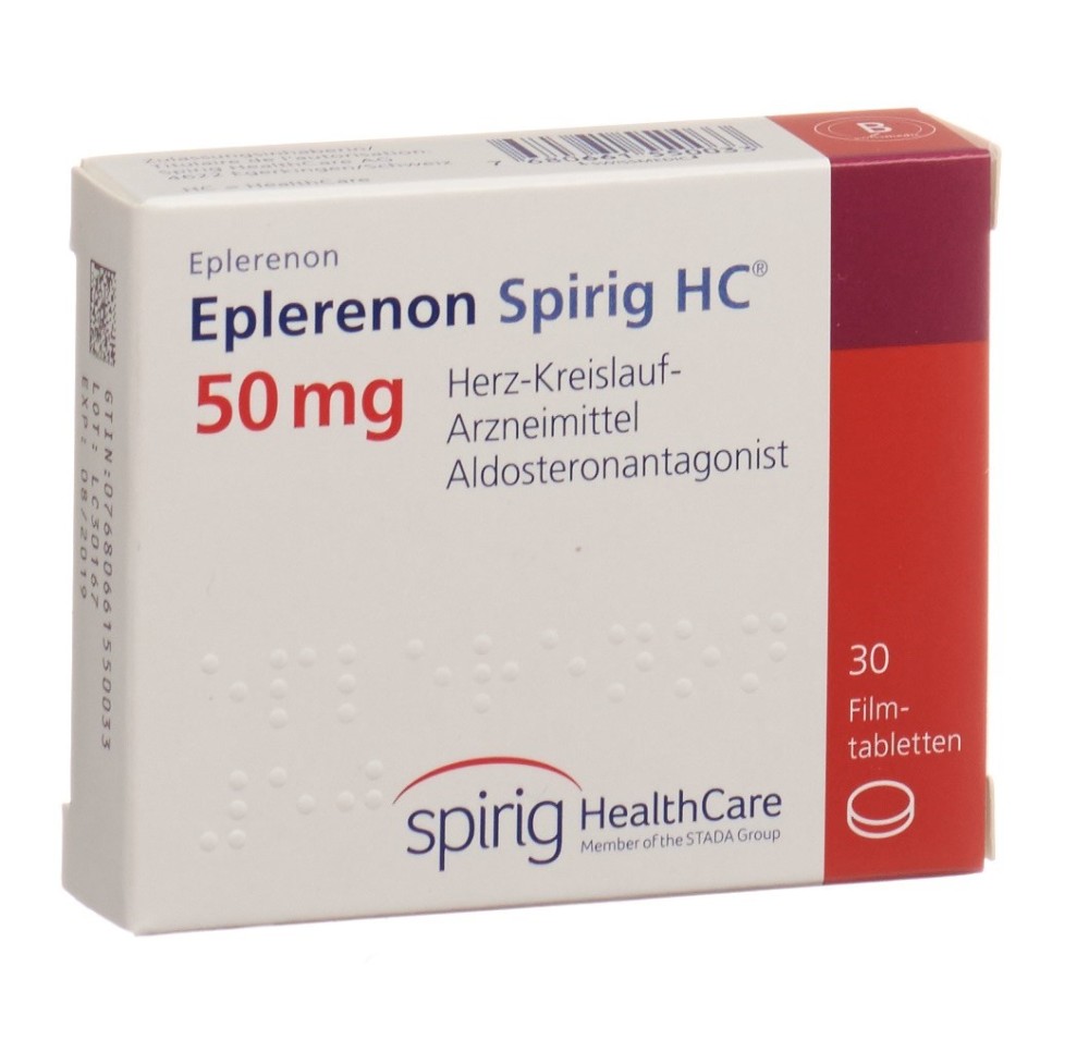 EPLERENONE Spirig HC cpr pell 50 mg 30 pce