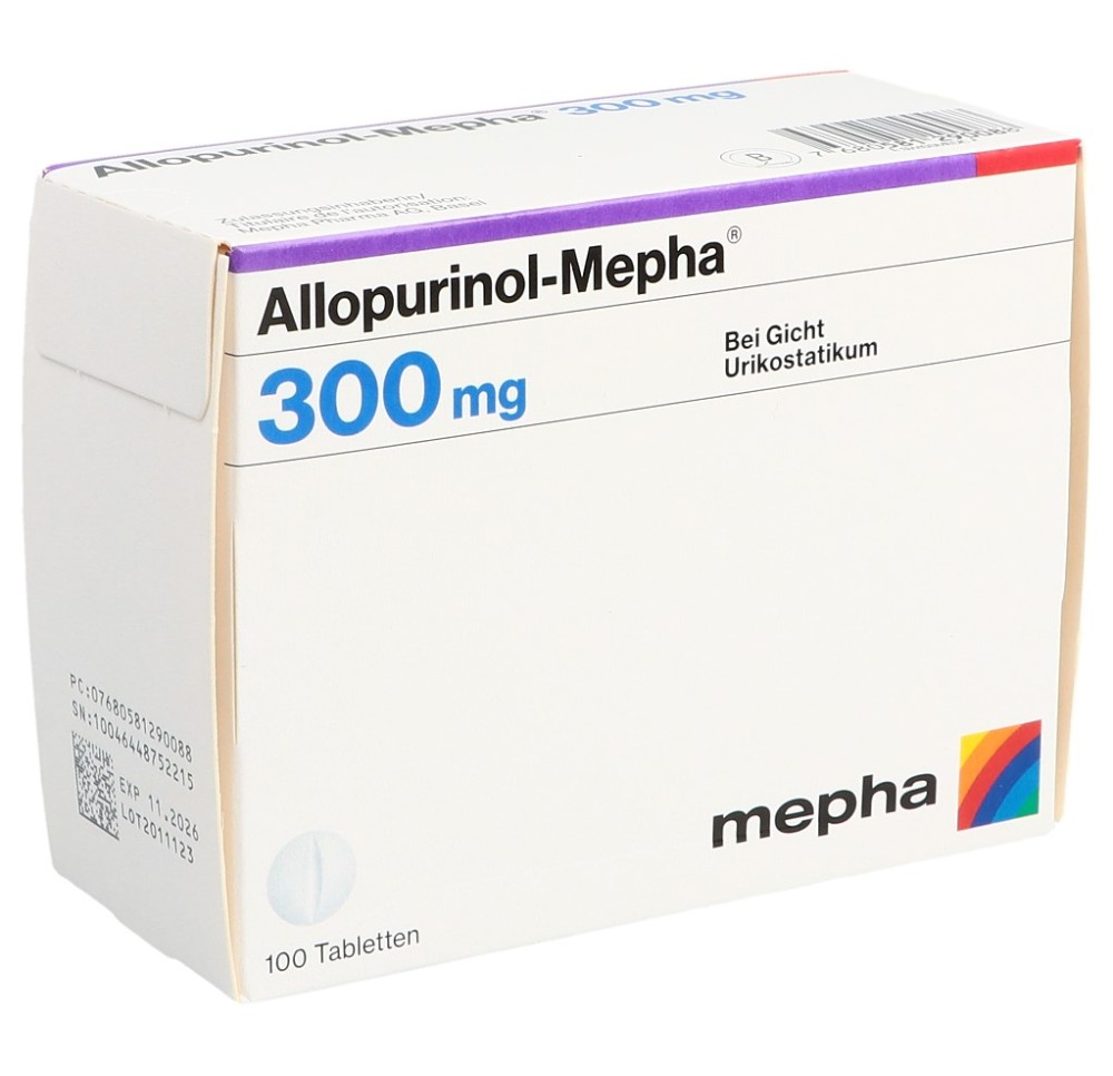 ALLOPURINOL Mepha cpr 300 mg 100 pce