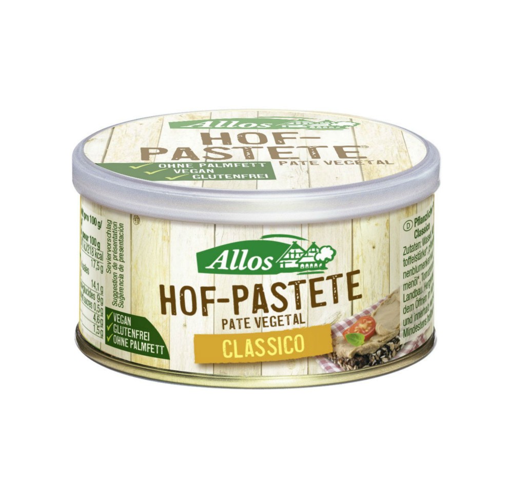 ALLOS pâté classique bio bte 125 g