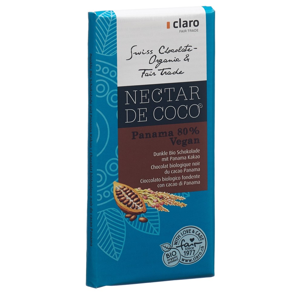 CLARO nectar de coco Panama 80% tab bio 100 g
