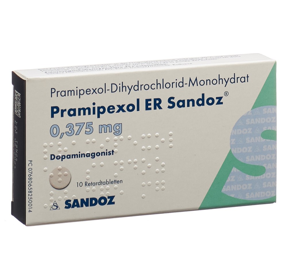 PRAMIPEXOLE ER Sandoz cpr ret 0.375 mg 10 pce