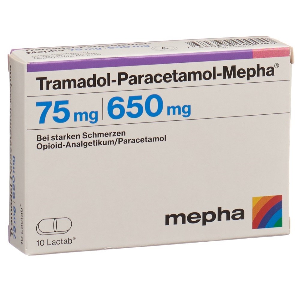TRAMADOL-PARACETAMOL Mepha 75/650 mg 10 pce