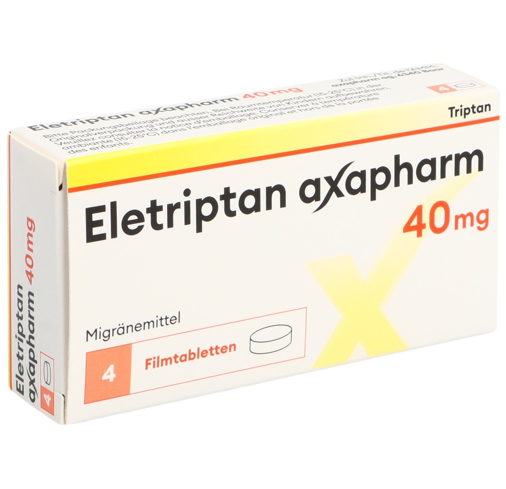 ELETRIPTAN Axapharm cpr pell 40 mg 4 pce