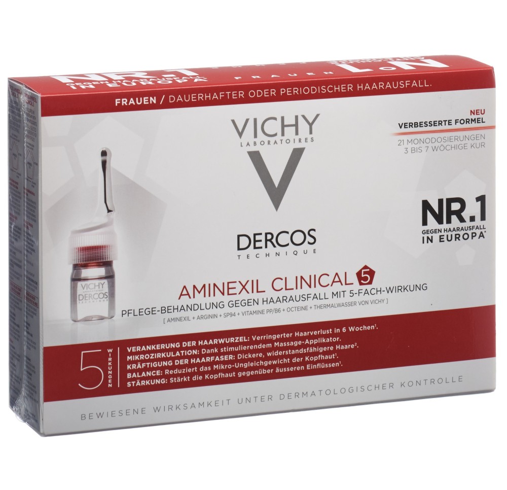 VICHY Dercos Aminexil Clinical 5 Femmes 21 x 6 ml