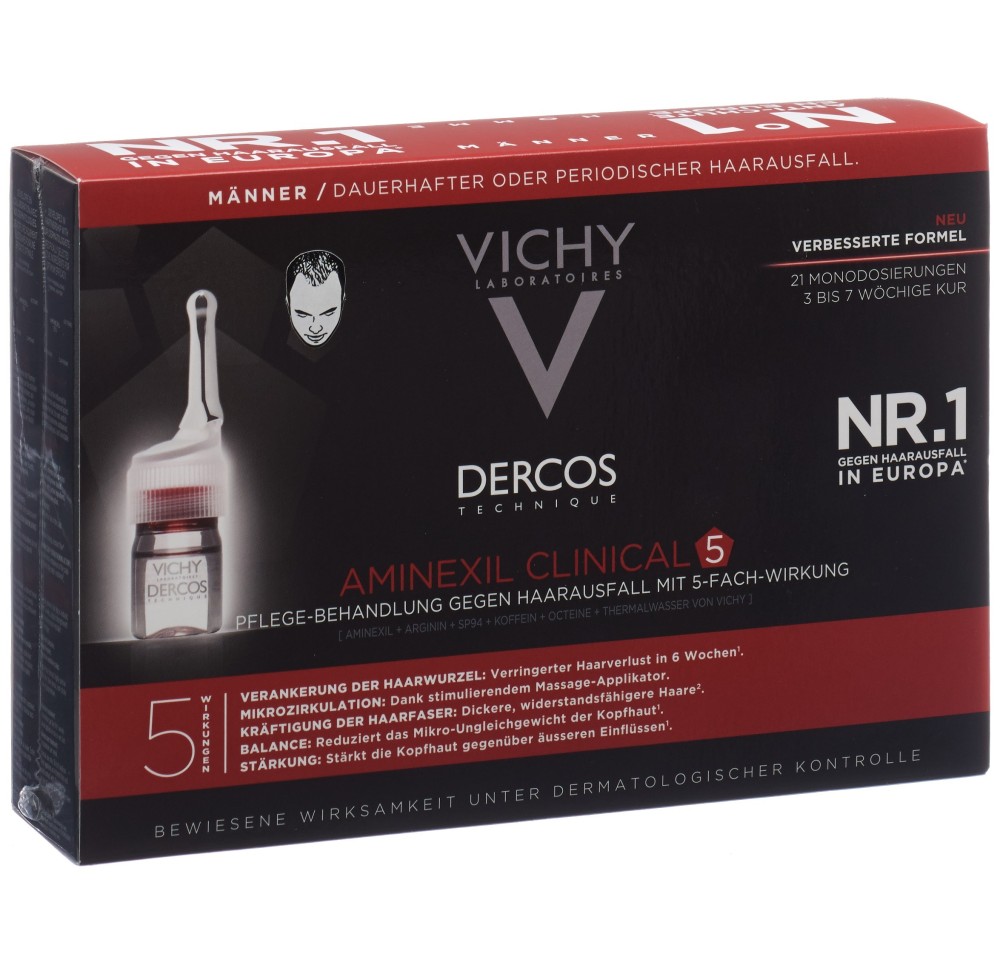 VICHY Dercos Aminexil Clinical 5 Hommes 21 x 6 ml