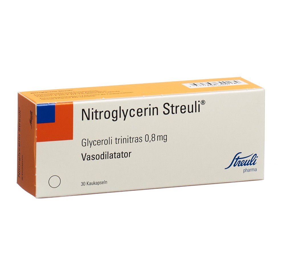 NITROGLYCERINE Streuli caps croquer 0.8 mg 30 pce