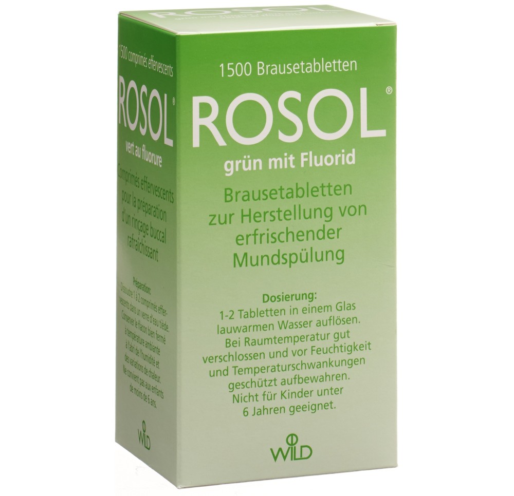 ROSOL Fluorure comprimés effervesce 1500 pce