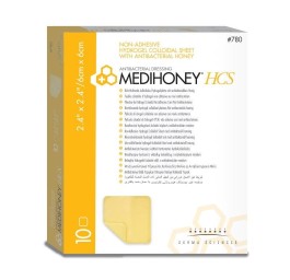 MEDIHONEY Antibacterial HCS 6x6cm 10 pce