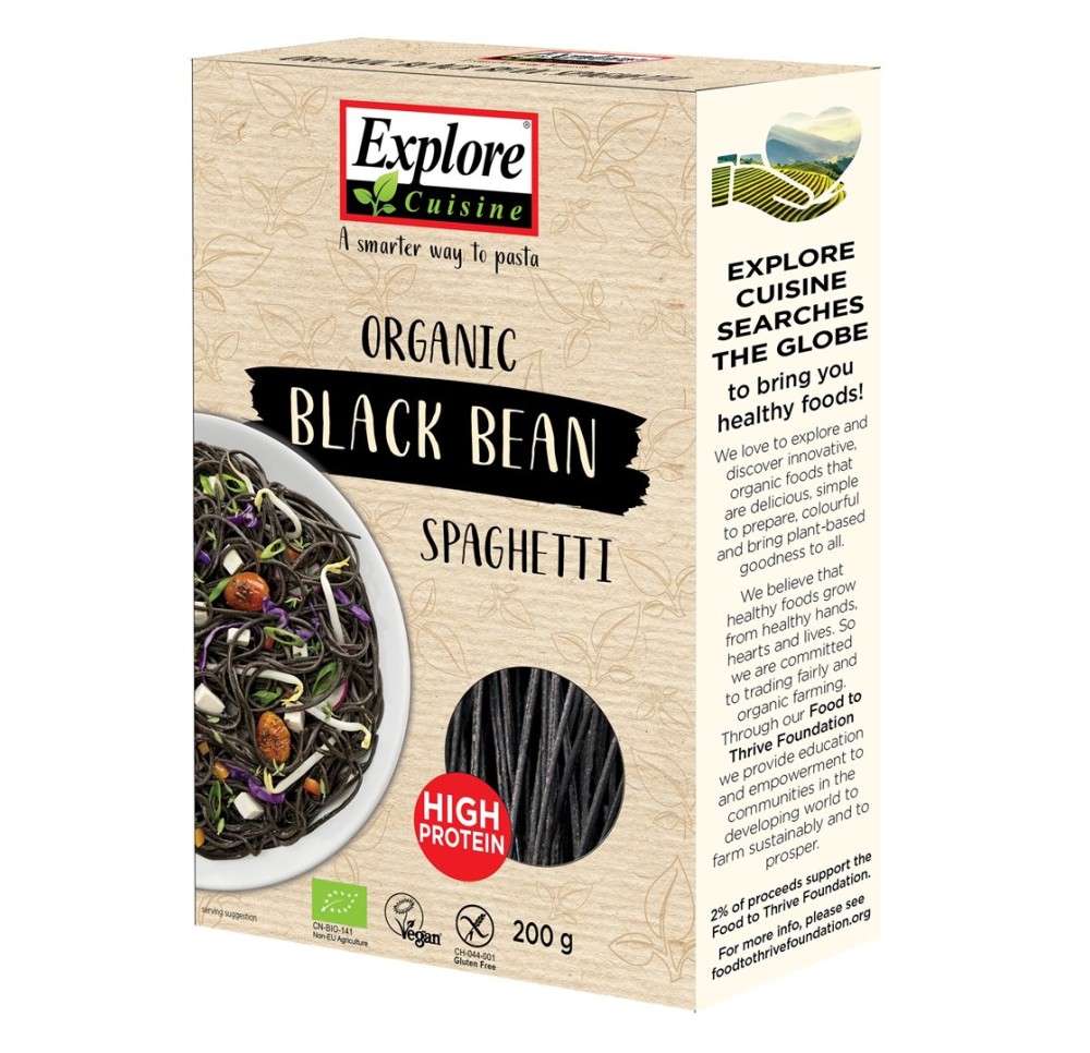 EXPLORE CUISINE spaghetti haricots noirs bio 200 g