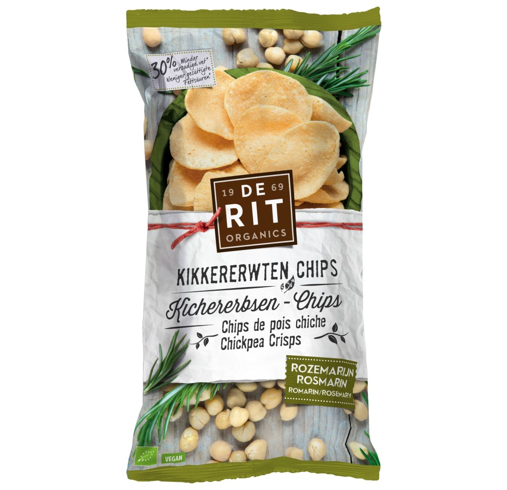 DE RIT Chips de pois chiches romarin bio sach 75 g