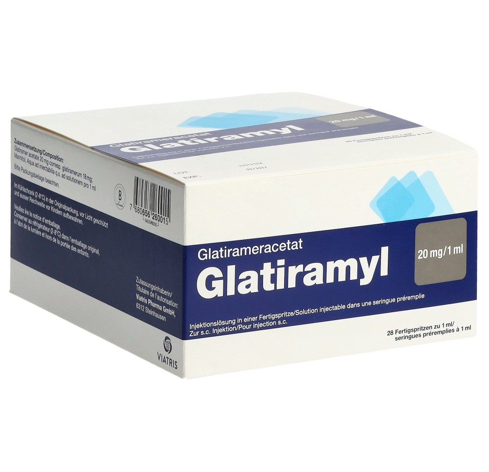 GLATIRAMYL sol inj 20 mg/ml 28 ser pré 1 ml