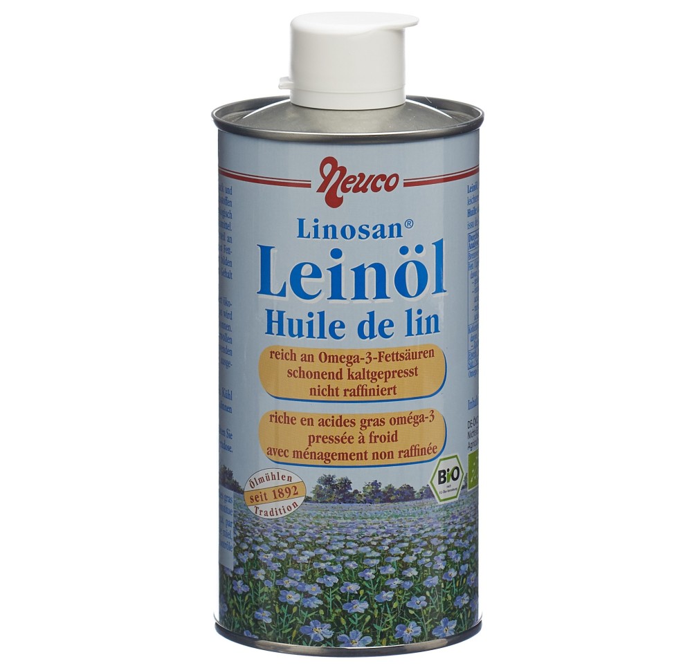 NEUCO huile de lin non raffinée bio bte 500 ml