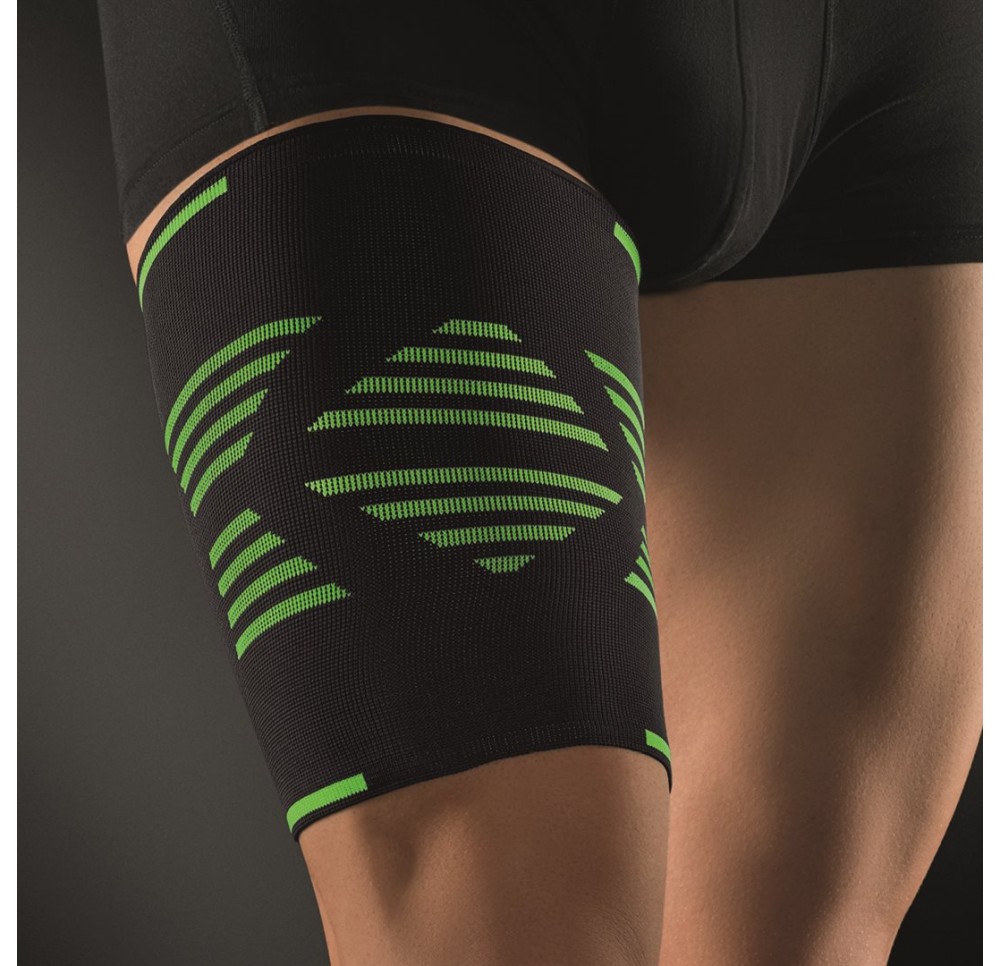 BORT ActiveColor sport band cuisse M noir/vert