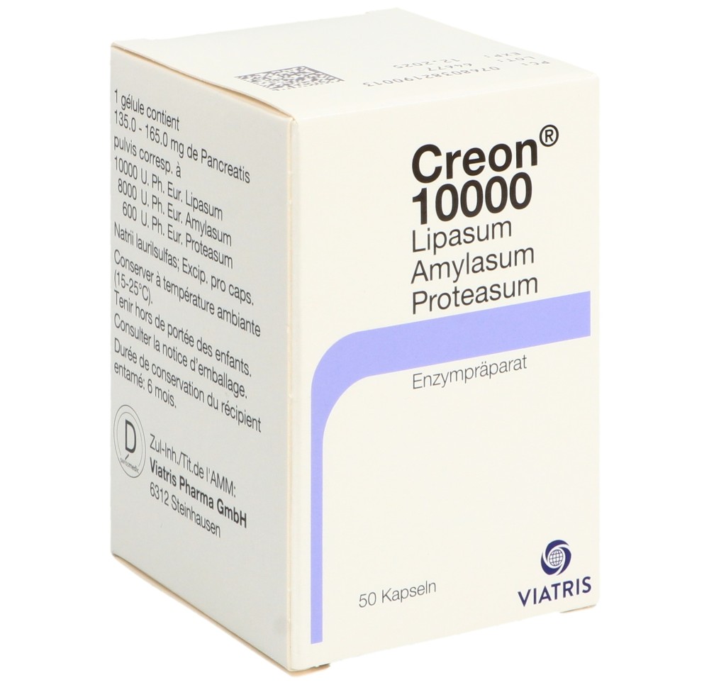 CREON 10000 caps bte 50 pce