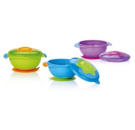 NUBY assiette à bouillie Microwave avec couvercle