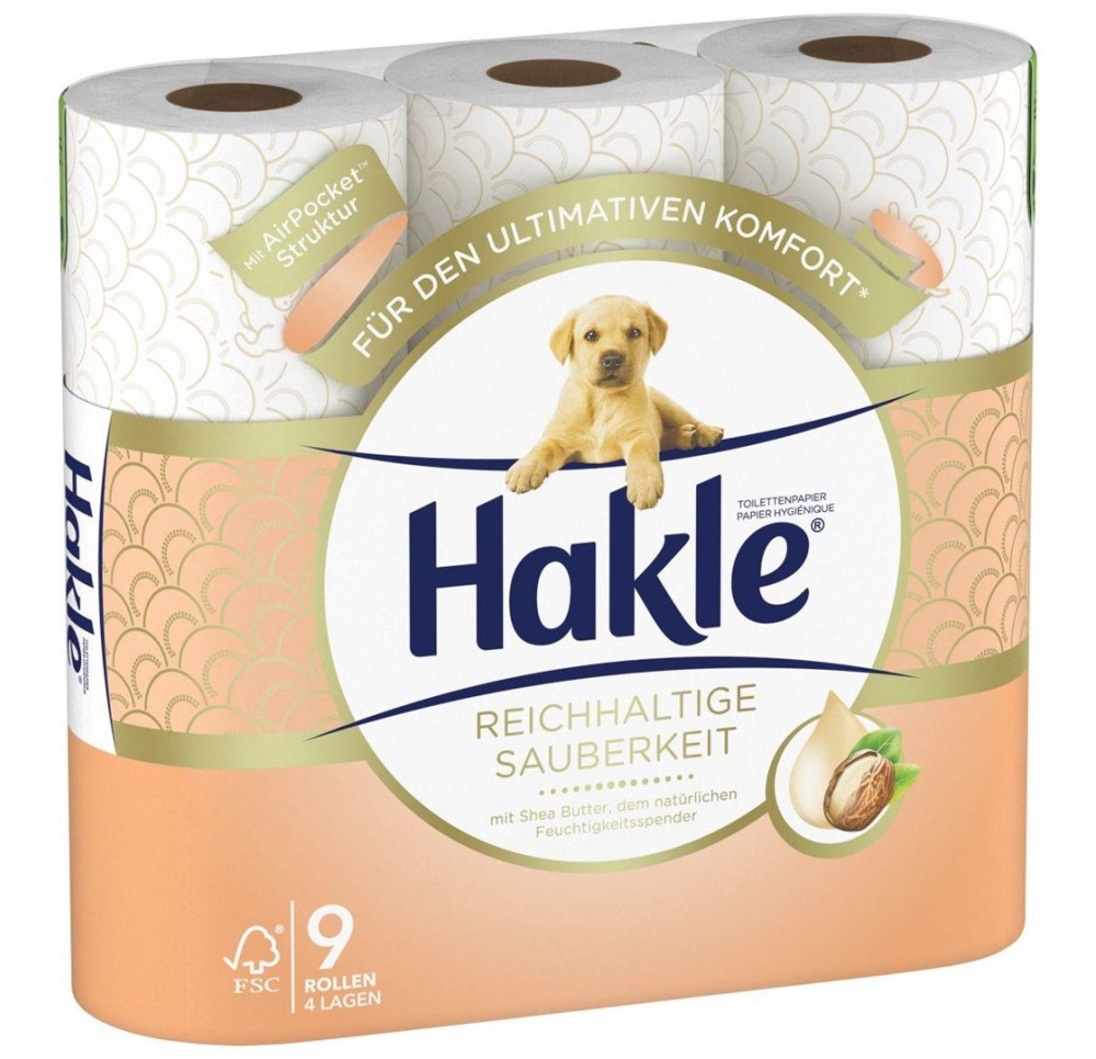 HAKLE papier toilette propreté riche Sh But 9 pce