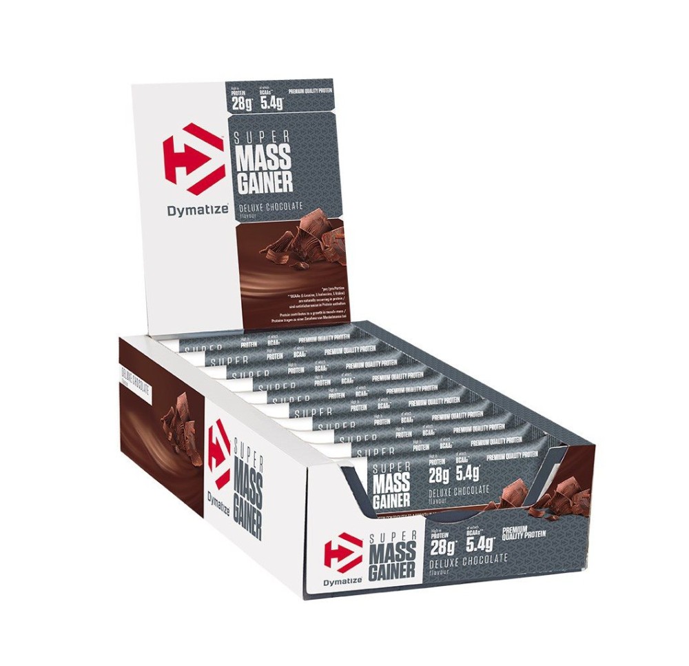 DYMATIZE Super Mass Gainer Bar Del Choc 10 x 90 g
