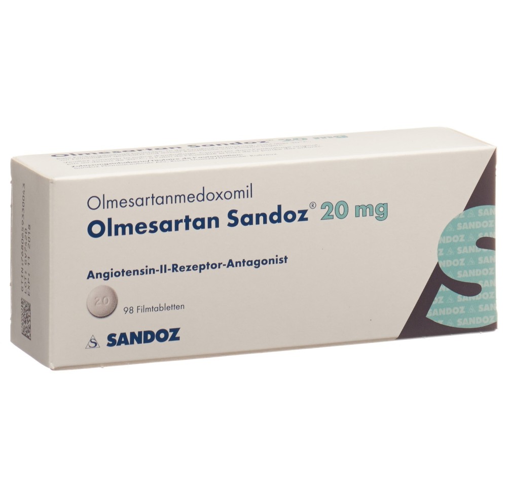 OLMESARTAN Sandoz cpr pell 20 mg 98 pce