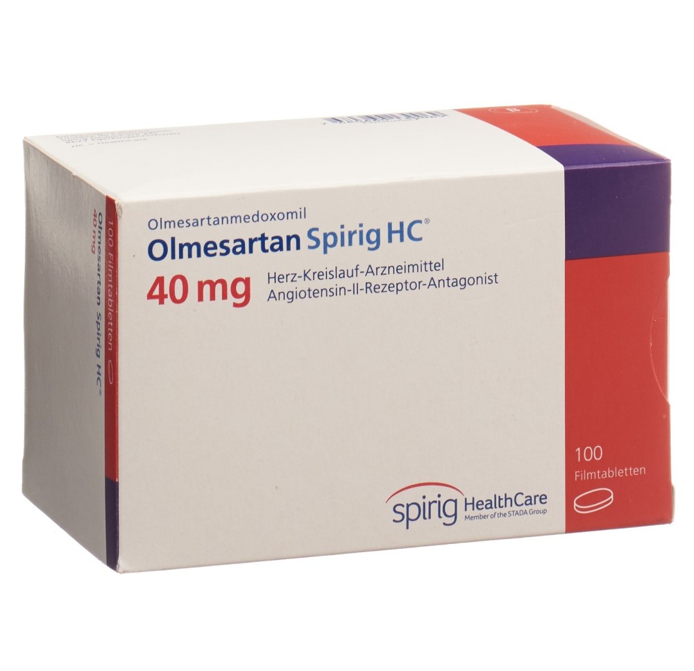 OLMESARTAN Spirig HC cpr pell 40 mg 100 pce