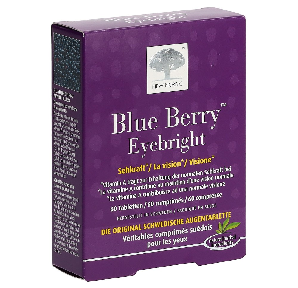NEW NORDIC Blue Berry Eyebright cpr 60 pce