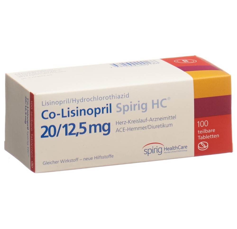 CO-LISINOPRIL Spirig HC cpr 20/12.5 mg 100 pce