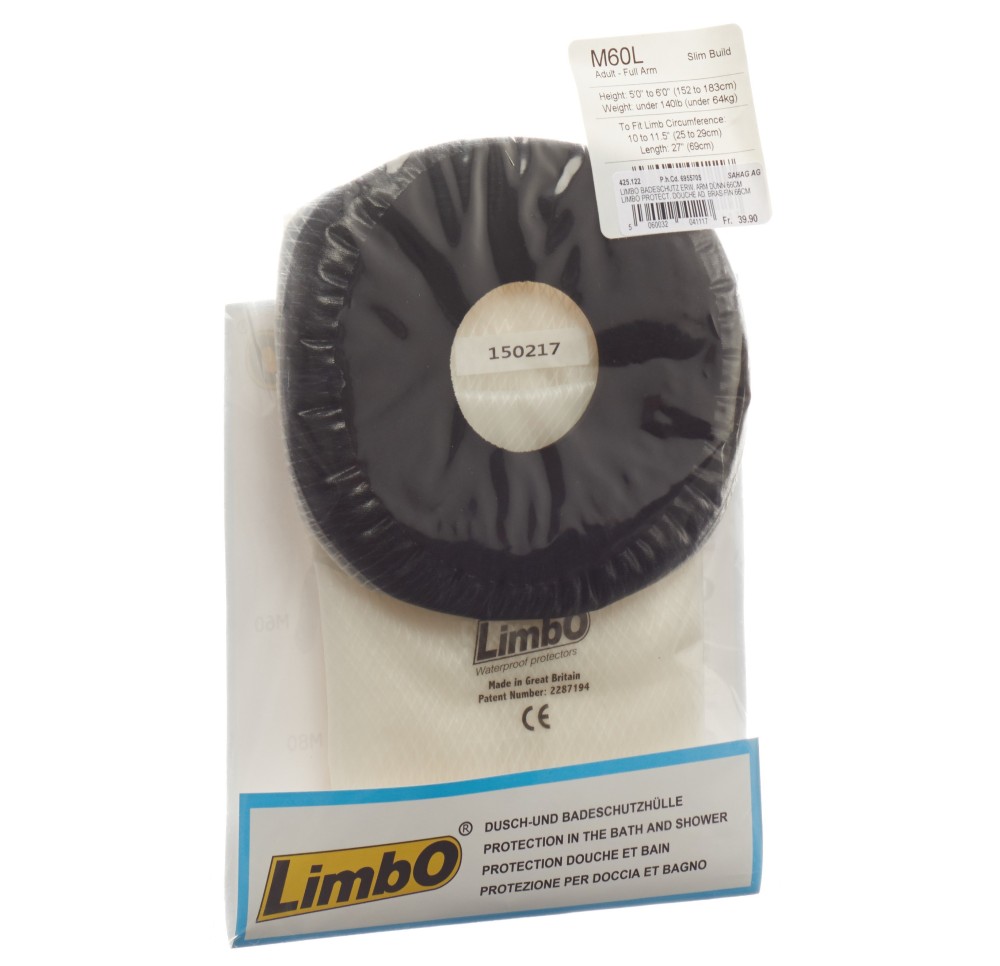 LIMBO Protection douche 69cm bras fin 25-29cm adul