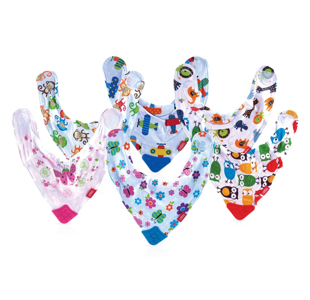 NUBY bavoir avec angle de dentition ligne design