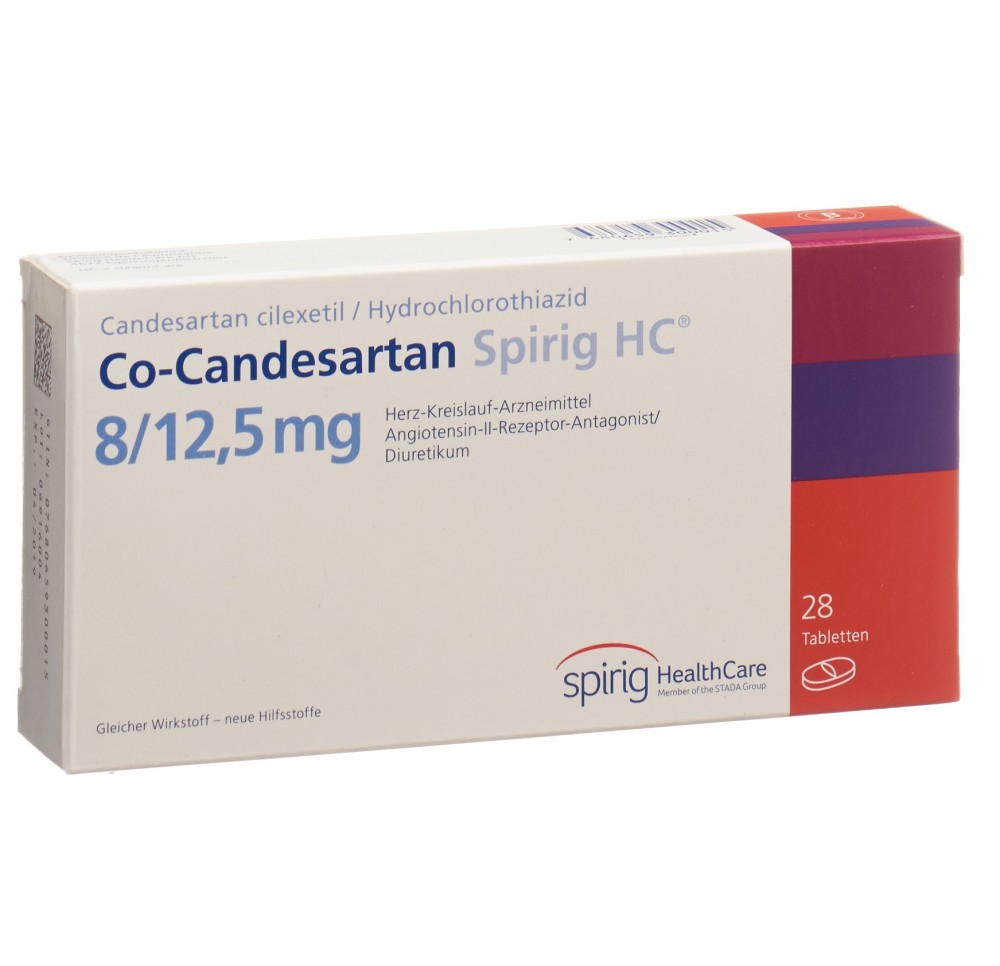 CO-CANDESARTAN Spirig HC cpr 8/12.5mg 28 pce