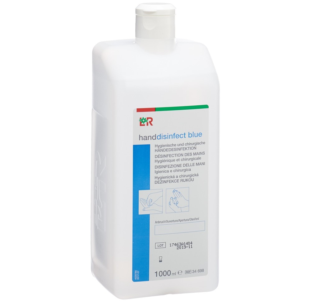 L+R handdisinfect blue fl 1000 ml